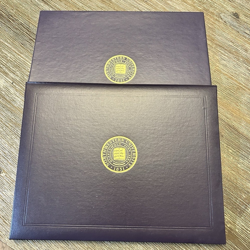 Vtg Northwestern‎ University Diploma Holder in Original Box